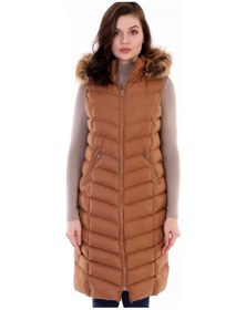 Resim Z6684 Dewberry Bayan Yelek-camel CAMEL 