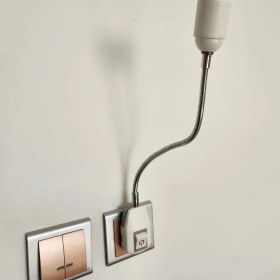 Resim Ekvator Prizi E27 Duya Dünüştürücü Anahtarlı Oynar Başlıklı Duy 