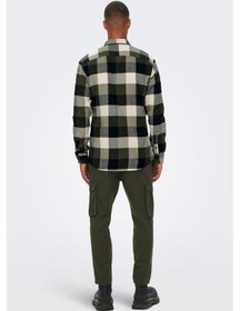 Resim Only & Sons Onsgudmund Ls 3t Check Shırt Noos Erkek Beyaz Uk Gömlek - 22020301 Beyaz 