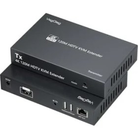 Resim TeknoKapsül 4K 30Hz HDMI Kvm Extender 120 Metre CAT5E/6 HDMI Menzil Genişletici Uzatıcı 