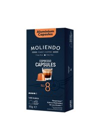 Resim Moliendo No:8 Nespresso Uyumlu Alüminyum Kapsül Kahve 10'lu 