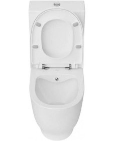 Resim Creavit Mare Duvara Sıfır Kanalsız Klozet + Rezervuar + Duroplast Kapak + Çift Basmalı İç Takım Set 