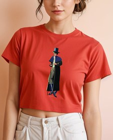 Resim Arsen Lüpen “payını alan melek” Viskili Crop Tişört 