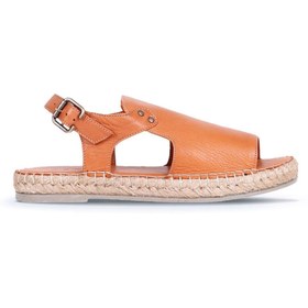 Resim Bueno Shoes Taba Deri Kadın Espadril Sandalet 01wq1125 