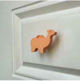 Resim Pomerol Turuncu Deve Dolap Kulpu - Çocuk Odası, Mutfak Ve Banyo İçin Eğlenceli Mobilya Kulp, Kulpd 