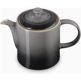 Resim Le Creuset 4 Fincan Kapasite Şık Tasarım Büyük Seramik Demlik Gri 