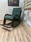 Resim Asedia Kontes Haki Yeşil Sallanan Sandalye Dinlenme Koltuğu Okuma Koltuğu 