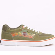 Resim Harley Davidson Haki Erkek Deri Sneaker Provıdence 