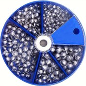 Resim Split Shot Kurşun Ağırlıklar, 230 adet/107 adet, Çıkarılabilir Yuvarlak Balıkçılık Ağırlıkları 
