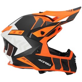Resim Acerbis X-Track 22-06 Kask Siyah Turuncu 