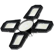 Resim Dianziye E27 100w Endüstriyel Led Lamba, Katlanabilir Dört Bladeslı, Su Geçirmez, 6000k Soğuk Beyaz, Garaj Ve Atölye Aydınlatması 
