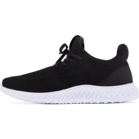 Resim Slazenger Atomix Kadın Siyah/Beyaz Düz Taban Ayakkabı Konforlu Malzeme ile Tasarlandı 