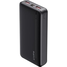 Resim PB92 20.000 mAh Hızlı Şarj 22.5 W QC3.0 USB + Type-C Siyah Powerbank 