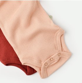 Resim BabyCosy Organik Kısa Kollu Çıtçıtlı Yazlık 2li Erkek Bebek Atlet Zıbın 