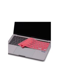 Resim Apple Uyumlu MacBook Pro Klavye Koruyucu 13inç M1-m2 Uk-eu İngilizce Touchbarlı A2338 A2289 A2251 A2141 Pembe 