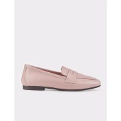 Resim Cabani Deri Pembe Kadın Loafer 