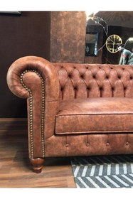 Resim 3A Mobilya Respect Chesterfield Takımı 3 1 1 