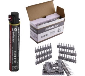 Resim Gazlı Tabanca Çivisi 25 mm HGN-C25 / MGP26025 40 Gram Gaz ve 1000 Adet Yedek Çivi 2.7 Kalınlık 