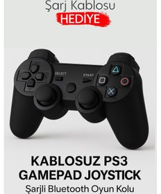 Resim Ps3 Kablosuz Oyun Kolu Şarjlı Bluetooth Gamepad Joystick 