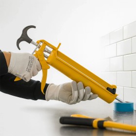 Resim Badem10 Silikon Tabancası Sosis Profesyonel Yüksek Basınçlı Manuel Mastik ve Dolgu Uygulama Aleti 