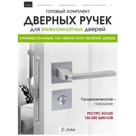 Resim S-locked İç Mekan Kapı Kolları Montaj Seti 259218724 