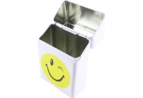 Resim Angelo Smile Metal Kısa Sigara Kutusu Krom (Paket Için) 