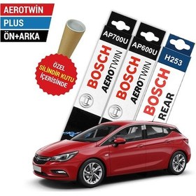 Resim Opel Astra K Ön Arka Silecek Seti 2016-2021 Bosch Aerotwin 
