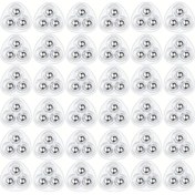 Resim Dashanshop 36 Adet Mini 360 Dönen Kendinden Yapışkanlı Dayanıklı Abs Toplu Tekerlek Şeffaf 