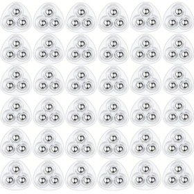 Resim Dashanshop 36 Adet Mini 360 Dönen Kendinden Yapışkanlı Dayanıklı Abs Toplu Tekerlek Şeffaf 