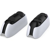 Resim Dobe Tp5-05103 Ps5 İçin Gösterge Işıklı Kontak Tipi Gamepad Şarj Tabanı Beyaz 