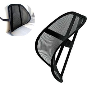 Resim Autokit Fileli Oto Bel Arkası Terletmez Ortopedik Araç Sırt Destek Filesi 