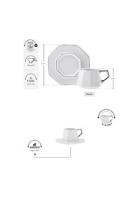 Resim Karaca Zeher 6 Kişilik Kahve Fincanı Takımı 90 ml 