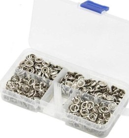 Resim 9.5 Mm 100 Adet Metal Çıt Çıt Ve Saklama Kutusu 