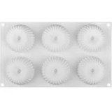 Resim Pastry Planet 6'lı Tırtıklı Yuvarlak Silikon Kalıp 