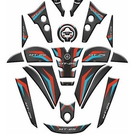 Resim Gogo Yamaha Mt25 2020-2024 Full Tank Pad Set 010 