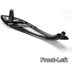 Resim Chuangyinshop Carbon Fiber Desenli Sol Ön İç Kapı Kolu Bmw 3 Serisi F30 F31 F32 F33 F34 F36 F80 F82 2012-2018 