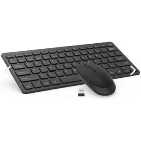 Resim Siyah Technom 2,4 G Mini Kablosuz Klavye Mouse Set 