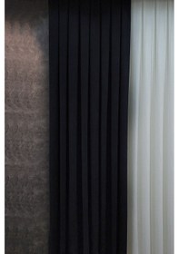 Resim Mosso Fon Perde Düz Renk Siyah 