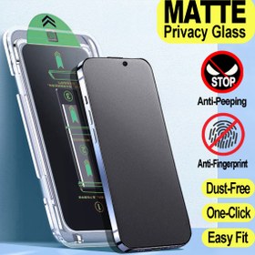 Resim 1 adet AG Mat Gizlilik Ekran Koruyucu for iphone 16E 16 Pro Max 16 Pro 16 Plus 16 15 14 13 12 11 Serisi için - Anti-Parlama, Anti-Şüphe Temperli Cam, Tozdan Arındırılmış, Tam Kapsama, Hassas Dokunma, Anti-İmza, Kolay Kurulum, Dokunma Hassasiyetli, Çizilmeye Karşı, Anti-Çizilmeye Karşı Cam, Kolay Kurulum 