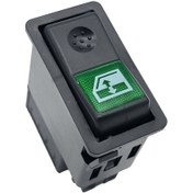 Resim allestock Ford Cargo Kamyon Tır Noktalı Sağ Cam Açma Kapama Düğmesi Anahtarı - Ampullü 24v 