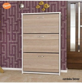 Resim Duser Kapaklı Ayakkabılık Dolabı 3 Kapaklı Ayakkabı Dolabı Beyaz 