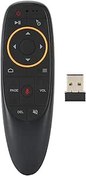 Resim Socobeta Sesli Uzaktan Kumanda 2.4G Air Mouse Mini Kablosuz Klavye Jiroskop ile TV Kutusu PC TV için Siyah (Siyah) 