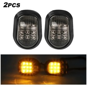 Resim Evrensel 9 Led Motosiklet Gömme Montaj Dönüş Sinyal Işığı Flaşör Dönüş Işığı 2pcs Büyük Britanya 1 ADET 