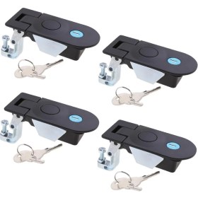 Resim La Babite 4 Paket Sıkıştırma Basma Kilitleri - Siyah (Yurt Dışından) 