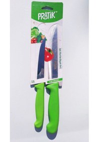 Resim Pratik 2 Li Mutfak Bıçak Seti 43038 Yeşil 
