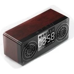 Resim Sunsky FT-4002 Ahşap Kablosuz Bluetooth Taşınabilir Retro Hoparlörler Sarı (Yurt Dışından) 
