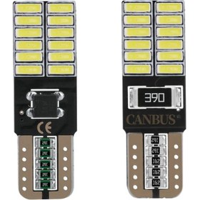 Resim Tekstore T10 24 LED Park Ampülü, Tavan, Plaka Ampülü (2 Adet) Canbus'lı 