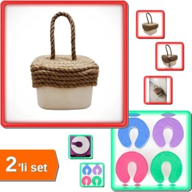 Resim Hereveoyuncak 1 Adet Kare Beton Kapı Stoperi + 1 Adet Kapı Durdurucu Sünger Stoper - 2li Set V1H5W0 