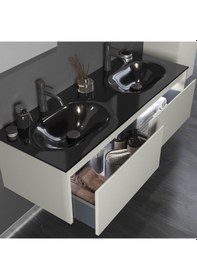 Resim Orka Lisbon 132 Cm Mdf Kaşmir Banyo Dolabı Alt Modül Ve Lavabo Çok Renkli 