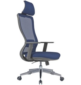 Resim Uzayofismobilyaları Uzay Ofis Dominik Fileli Müdür Koltuğu - Lacivert 